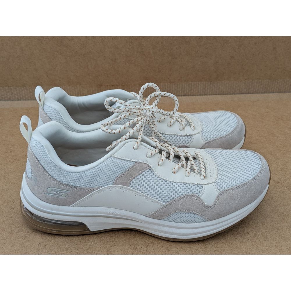 Skechers Bobs Memory Foam Women's‎ Athletic Sneaker Shoes Sz 10 Cream White